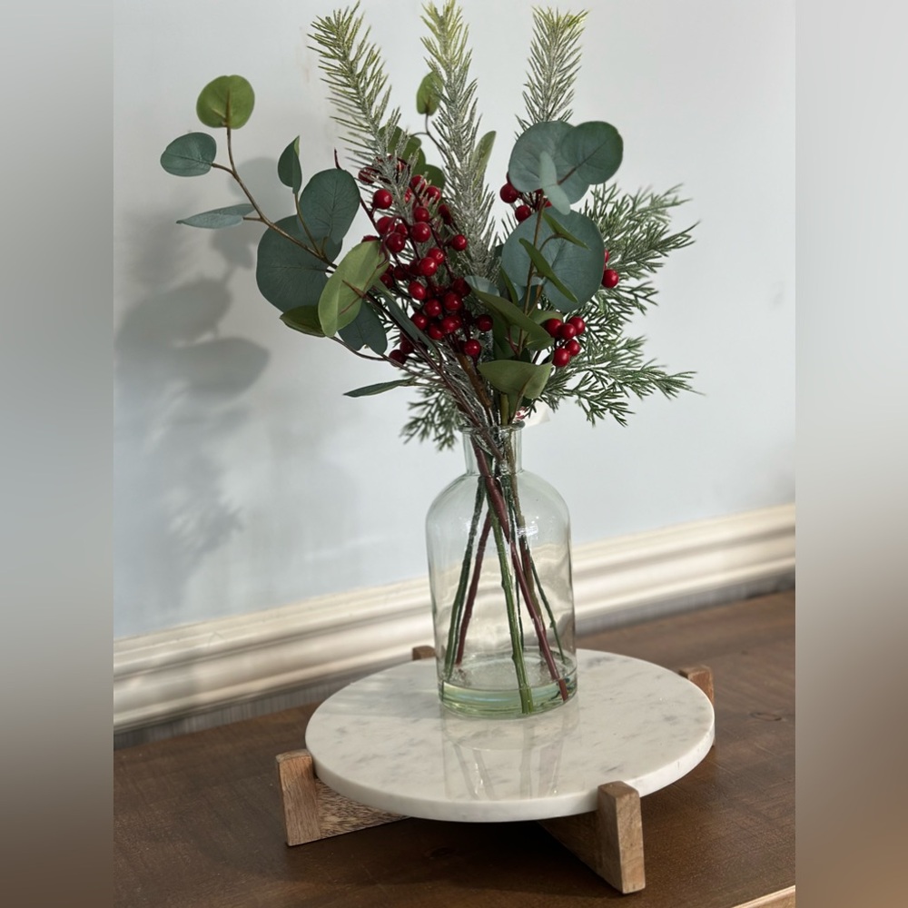 Winter Decor Vase